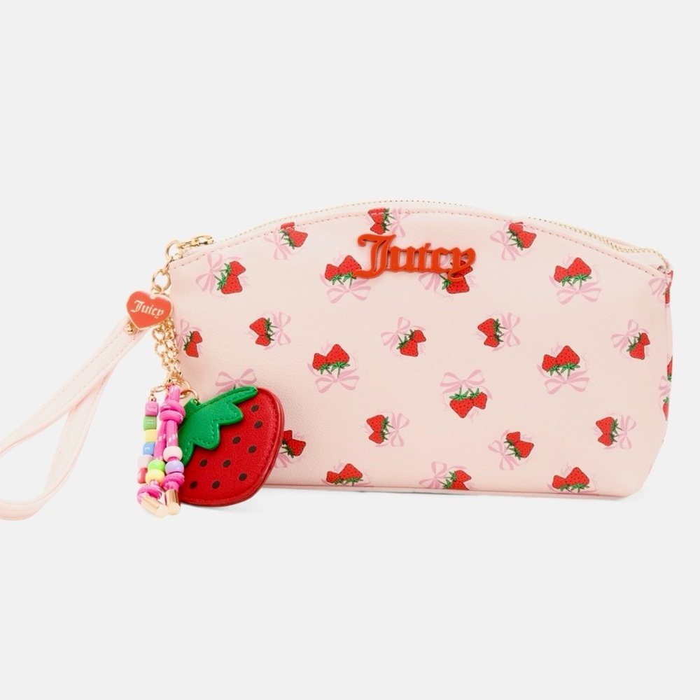 Juicy Couture Pink Strawberry Charm Wristlet